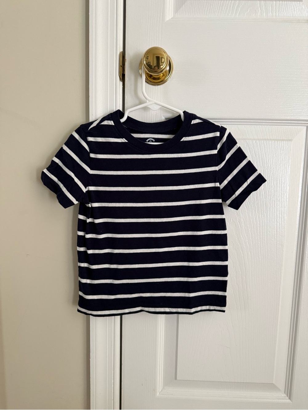 Gap Kids Navy & White Stripe Short Sleeve Tee size 4